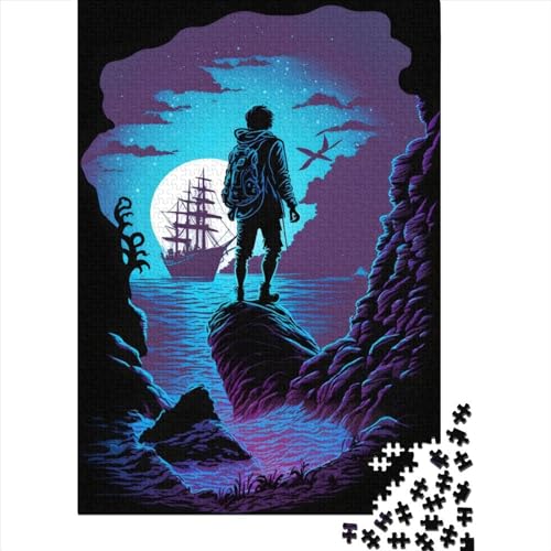 Subject_name> Puzzle 1000 Teile für Erwachsene aus Holz, Lernspiel, Herausforderung Spielzeug 1000 Teile (75 x 50 cm) von POLIUAWS