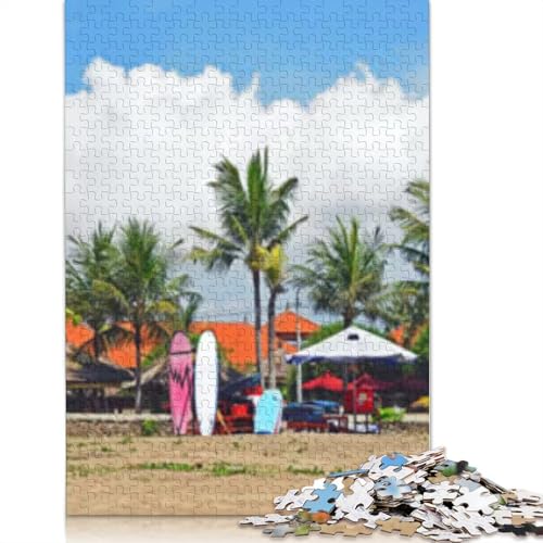 Surfing Islands 1000 Teile Puzzle für Erwachsene Teenager Halloween Geschenk für Teenager Männer Frauen 1000 Teile (38x26cm) von POLIUAWS