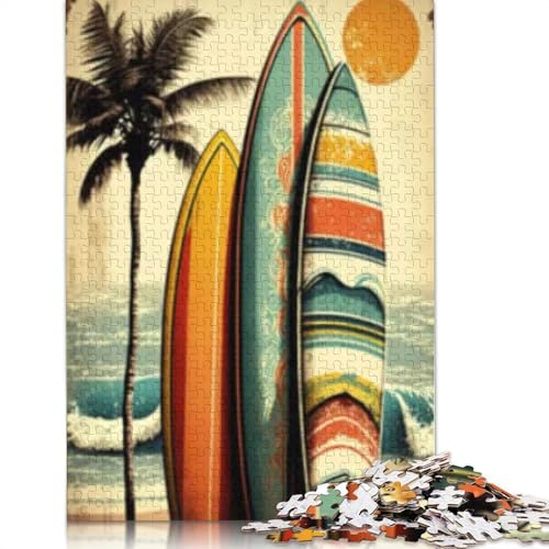 Surfing Islands Puzzle für Erwachsene und Jugendliche, 1000 Teile Puzzle aus Papier für Erwachsene, Puzzle ab 12 Jahren, Weihnachtsgeschenke, 1000 Teile (38x26cm) von POLIUAWS