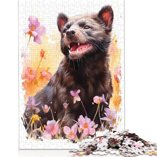 Tasmanian Devil Gift Puzzles 1000 Teile Schwer Puzzle Spielzeug Pädagogisches Spiel Impossible Herausforderung Spielzeug Für Erwachsene Kinder 1000pcs (38x26cm) von POLIUAWS