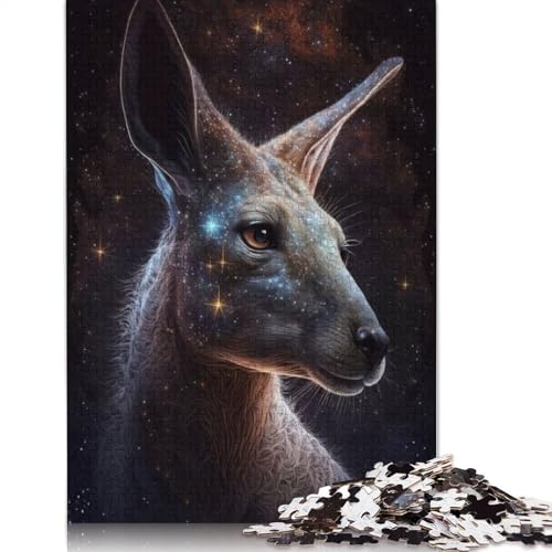 Tier-Känguru-Puzzle für Erwachsene, 1000 Teile, herausfordernde Familienspiele, Denkspiele für Kinder ab 12 Jahren, 1000 Teile (75 x 50 cm) von POLIUAWS