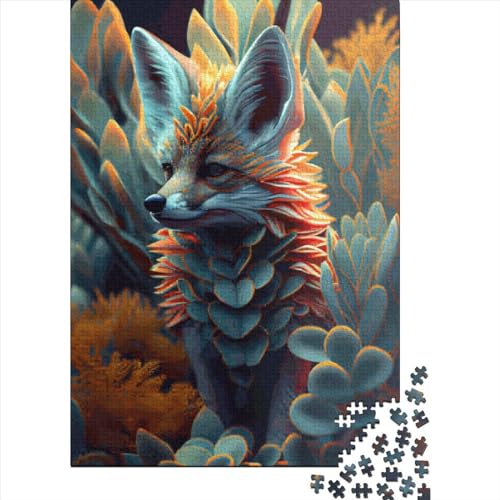 Tiere und Füchse Puzzle 1000 Teile für Erwachsene, Holzpuzzle für Erwachsene und Jugendliche ab 12 Jahren, 1000 Teile (75x50cm) von POLIUAWS
