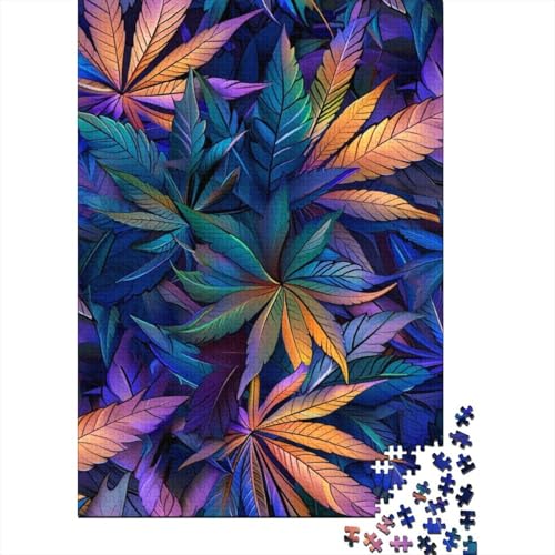Tropisches Pflanzenpuzzle für Erwachsene und Jugendliche Holzpuzzle für Kinder Weihnachtsgeschenke Lernspiel Herausforderung Spielzeug 1000 Teile (75x50cm) von POLIUAWS