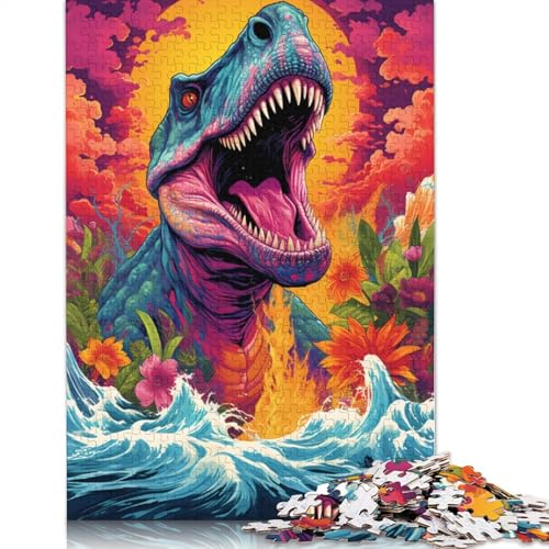 Tyrannosaurus Rex aus „The Future4“ – EIN herausforderndes und kniffliges Puzzle aus 100% recycelter Pappe als Geburtstagsgeschenk für Erwachsene (75 x 50 cm) von POLIUAWS