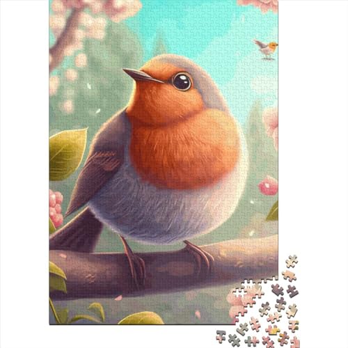 Vogelpuzzle, 1000 Teile für Jugendliche, Puzzle für Erwachsene, pädagogisches Spiel, Herausforderungsspielzeug, 1000 Teile (75 x 50 cm) von POLIUAWS