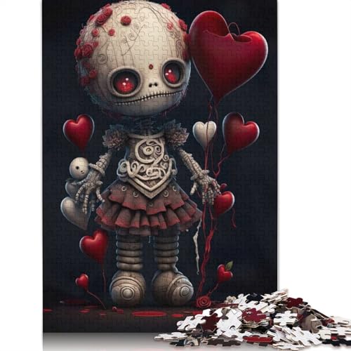 Voodoo-Puppe-Mädchen-Puzzle für Erwachsene, 1000-teiliges Puzzle für Teenager ab 12 Jahren, 1000 Teile (75 x 50 cm) von POLIUAWS