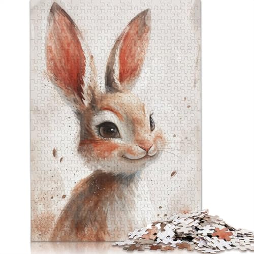 Warm Hued Bunny Puzzle 1000 Teile Schwer Puzzle Spielzeug Lernspiel Impossible Herausforderung Spielzeug Für Erwachsene Und Kinder in Bewährter 1000pcs (75x50cm) von POLIUAWS