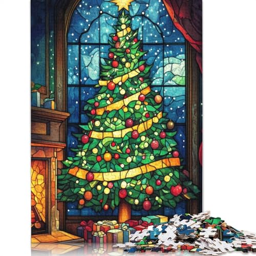 Weihnachtsbaum-Puzzle, Dekompressionsspielzeug, 100% recycelter Karton, Puzzle für Erwachsene und Teenager, 1000 Teile (75 x 50 cm) von POLIUAWS