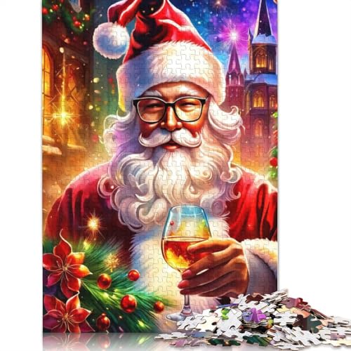 Weihnachtsmann-Holzpuzzle für Erwachsene und Jugendliche, 1000 Teile (75 x 50 cm), ideal für die Heimdekoration. von POLIUAWS