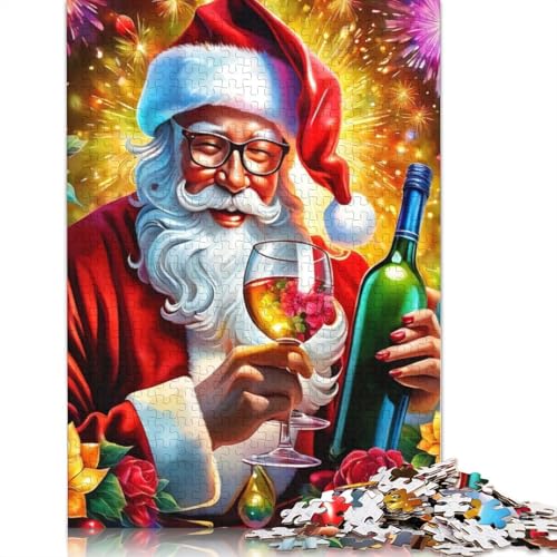 Weihnachtsmann-Puzzle, 1000 Teile, für Erwachsene, Jugendliche ab 12 Jahren, 1000 Teile (38 x 26 cm) < von POLIUAWS
