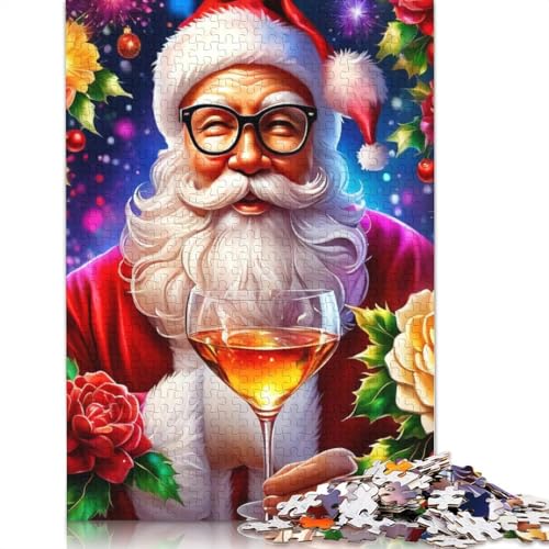 Weihnachtsmann Puzzle 1000 Teile für Erwachsene und Jugendliche | Papierpuzzle | Nachhaltiges Puzzle für Erwachsene | Spiele 1000 Teile (38x26cm) von POLIUAWS
