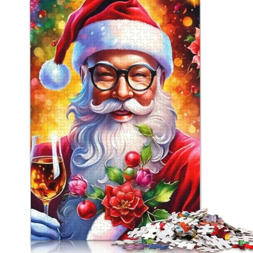 Weihnachtsmann Puzzle für Erwachsene, 1000 Teile, Puzzle für Erwachsene und Jugendliche ab 12 Jahren, Geschenke für Heiligabend, 1000 Teile (38x26cm) von POLIUAWS