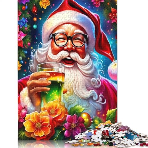 Weihnachtsmann Puzzle für Erwachsene, 1000 Teile Puzzle für Teenager, Lernspiel, Spielzeug, Weihnachtsgeschenke, 1000 Teile (38 x 26 cm) von POLIUAWS