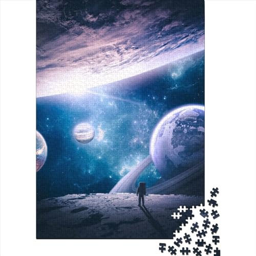 Weltraum-Papierpuzzle für Erwachsene, 1000 Teile, pädagogisches Spiel, Herausforderungsspielzeug, 1000 Teile (38 x 26 cm) von POLIUAWS