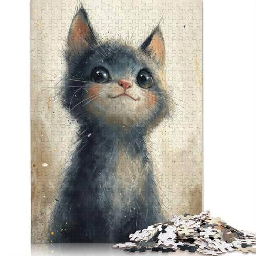 Whisker Wonders Puzzle 1000-teilige Schwer Puzzle Spielzeug Lernspiel Impossible Herausforderung Spielzeug Für Erwachsene Und Kinder in Bewährter 1000pcs (38x26cm) von POLIUAWS