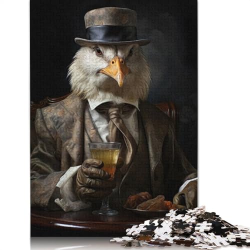 Whiskey Eagle 1000-teiliges Puzzle, Familienspaß für Erwachsene und herausforderndes Spiel, Spiele zum Stressabbau und einzigartige Geschenke, 1000 Teile (75 x 50 cm) von POLIUAWS