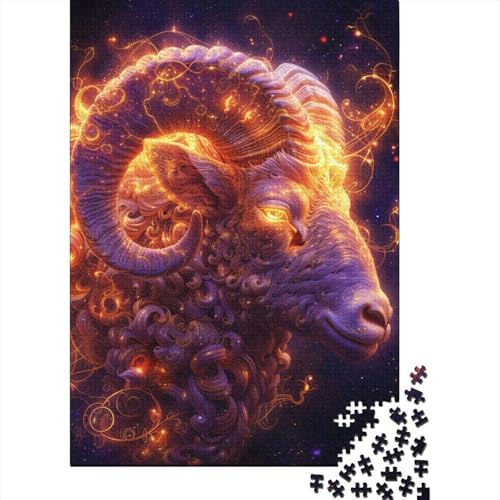 Widderziegen-Puzzle, 1000 Teile, Papierpuzzle für Erwachsene, pädagogisches Spiel, Herausforderungsspielzeug, 1000 Teile (38 x 26 cm) von POLIUAWS