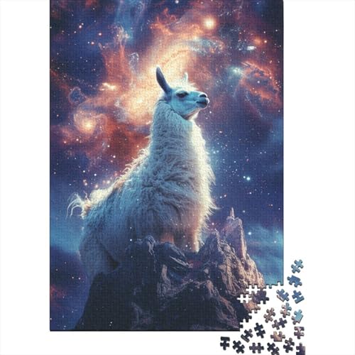 Wise_llama Puzzle für Erwachsene Puzzle Papier Puzzle für Erwachsene Lernspiel Herausforderung Spielzeug 1000 Teile (38x26cm) von POLIUAWS