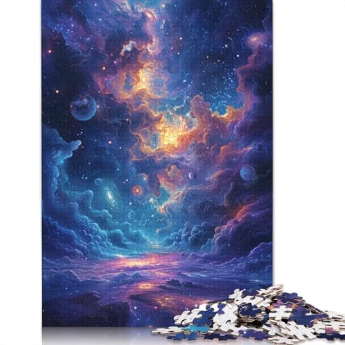 Wolken im Kosmos, Puzzle für Erwachsene, Premium-Puzzle aus 100% recyceltem Brett, Problemlösungspuzzles für Erwachsene und Kinder, 1000 Teile (75 x 50 cm) von POLIUAWS