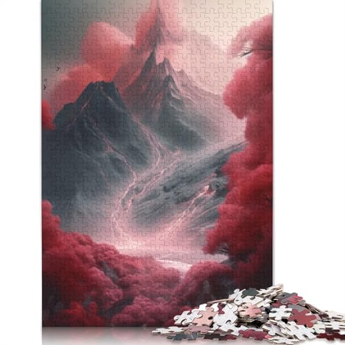 Wunderschönes Bergpuzzle, Denksportaufgabe, 100% recycelter Karton, Puzzle für Kinder und Erwachsene ab 12 Jahren, 1000 Teile (38 x 26 cm) von POLIUAWS