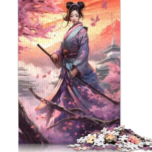 Wunderschönes Geisha-Puzzle, 1000 Teile für Erwachsene, pädagogisches Spiel, Herausforderungsspielzeug, 1000 Teile (38 x 26 cm) von POLIUAWS