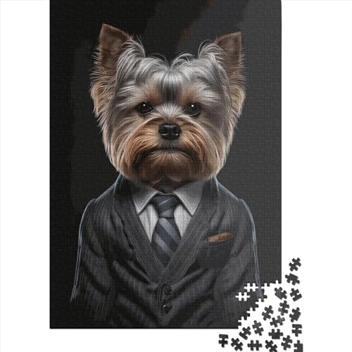 Yorkshire Terrier-Puzzle, 1000 Teile, für Erwachsene und Jugendliche, Holzpuzzle, 75 x 50 cm Yorkshire Terrier-Puzzle, 1000 Teile, für Erwachsene und Jugendliche, Holzpuzzle, 75 x 50 cm von POLIUAWS