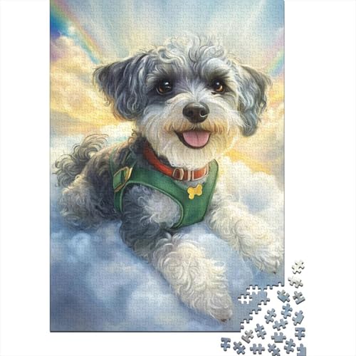 Yorkshire Terrier Puzzle, einzigartige Heimdekoration, 100% recycelter Karton, Puzzle für Erwachsene, 1000 Teile (38 x 26 cm) von POLIUAWS
