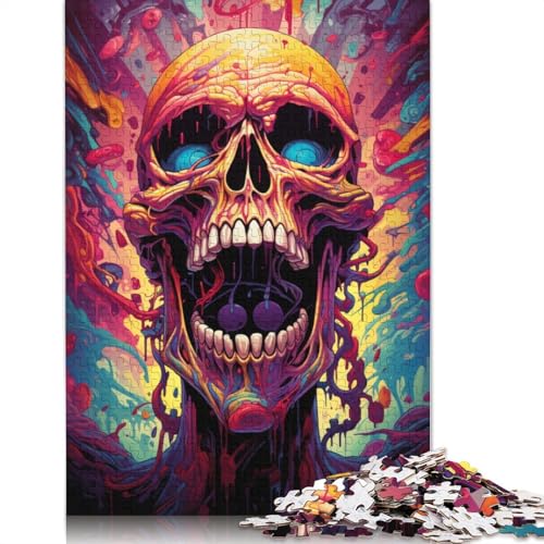 Zeichnung des bösen Monster-Puzzles, einzigartige Heimdekoration, 100% recycelter Karton, Puzzle für Erwachsene, 1000 Teile (38 x 26 cm) von POLIUAWS