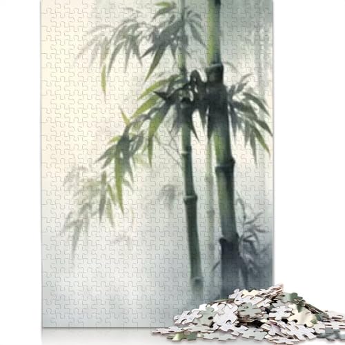 Zen Bamboo Paradise-Puzzle, 1000 Teile, für Jugendliche, Geschenke, Papierpuzzle für Erwachsene, Lernspiele für Zuhause, Spielzeug, 1000 Teile (38 x 26 cm) von POLIUAWS