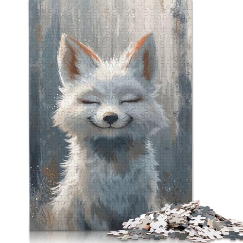 Zen Fox Bliss Puzzles 1000 Teile Schwer Puzzle Spielzeug Lernspiel Impossible Herausforderung Spielzeug Für Erwachsene Und Kinder Ab 12 Jahren 1000pcs (75x50cm) von POLIUAWS