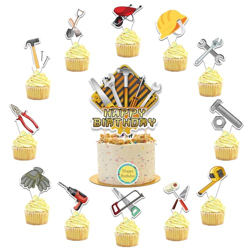 25 Stück Werkzeuge Kuchen Dekorationen Werkzeuge Kuchen Topper Cupcake Topper für Werkzeuge Geburtstag Party Dekorationen Werkzeuge Geburtstag Party Supplies 25 Stück Werkzeuge Kuchen Dekorationen Werkzeuge Kuchen Topper Cupcake Topper für Werkzeuge Geburtstag Party Dekorationen Werkzeuge Geburtstag Party Supplies von POMNUG