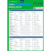 PONS Verben auf einen Blick Englisch von Pons Langenscheidt