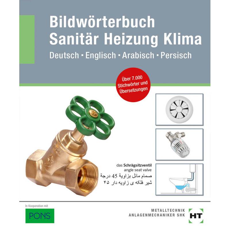 eBook inside: Buch und eBook Bildwörterbuch Sanitär, Heizung, Klima, m. 1 Buch, m. 1 Online-Zugang von PONS
