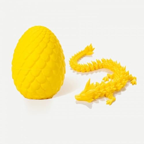 Drachenei – Überraschungsei-Spielzeug mit flexiblem, perlmuttfarbenem Drachen im Inneren, Drachenei-Zappelspielzeug-Überraschung, 3D-gedruckter Drache,Dracheneier mit Drachen im Inneren. ( Size : 3 ) von POOLPO