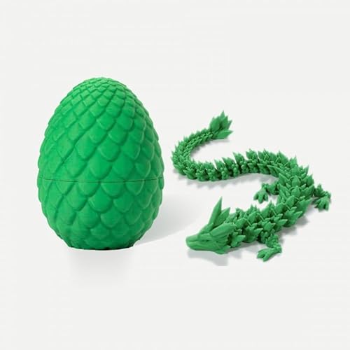Drachenei – Überraschungsei-Spielzeug mit flexiblem, perlmuttfarbenem Drachen im Inneren, Drachenei-Zappelspielzeug-Überraschung, 3D-gedruckter Drache,Dracheneier mit Drachen im Inneren. ( Size : 4 ) von POOLPO