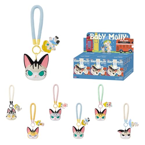 POP MART Baby Molly & Baby Tabby Series-Pinch Pendant Anime Actionfiguren Sammelfiguren Sammler Kunstspielzeug Spielzeug Figuren Geschenk Whole Set von POP MART