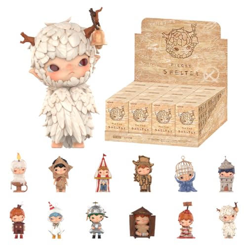 POP MART Hirono Shelter Pop Figuren - Zufällige Anime Actionfiguren, Sammelfiguren, Kunstspielzeug, Geschenk 12Pack von POP MART