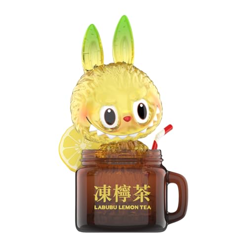POP MART LABUBU Lemon Tea Figure Anime Actionfiguren Sammelfiguren Sammler Kunstspielzeug Spielzeug Figuren Geschenk 1PC von POP MART