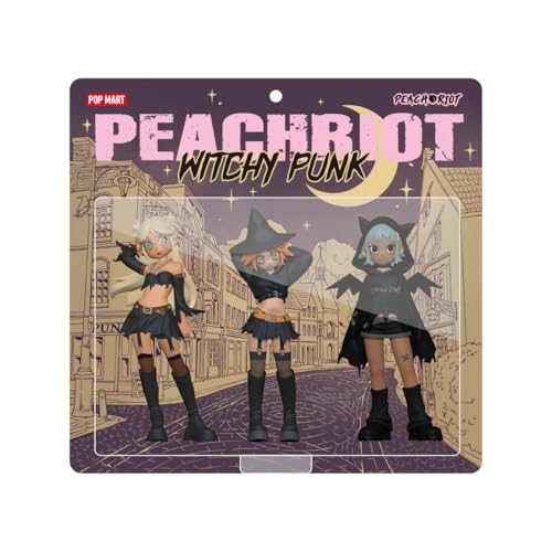 POP MART Peach Riot Witchy Punk Figures Figure Zufällige Figuren Anime Actionfiguren Sammelfiguren Sammler Kunstspielzeug Spielzeug Figuren Geschenk Whole Set von POP MART