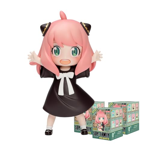 POP MART Spy × Family Anya's Daily Life Serie 3 Boxen 6,3 cm bewegliche Charaktere Premium Design Geschenke für Frauen Fan-Favorit Blindbox Sammlerstück Spielzeug Kunst Spielzeug Actionfigur von POP MART