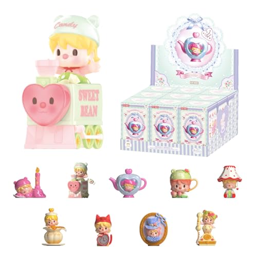 POP MART Sweet Bean Afternoon Tea Figurine Blindbox - Zufällige Figuren, Actionfiguren, Sammelfiguren und Sammler Kunstspielzeug - Geschenk 9Pack von POP MART