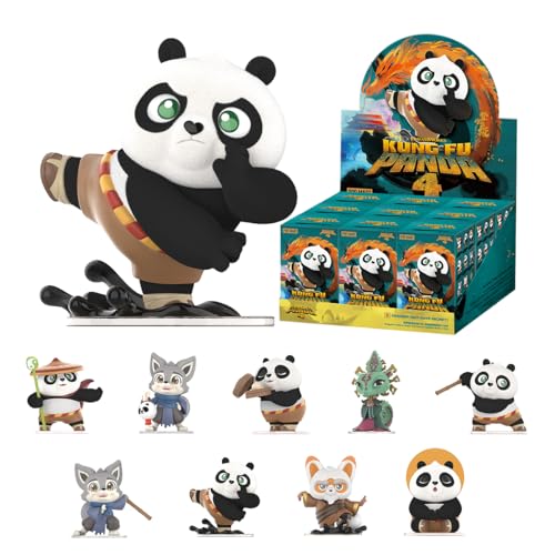 POP MART Universal Kung Fu Panda Series Figures 9PC Pop Figuren Zufällige Figuren Actionfiguren Sammelfiguren und Sammler Kunstspielzeug Spielzeug Figuren Geschenk von POP MART