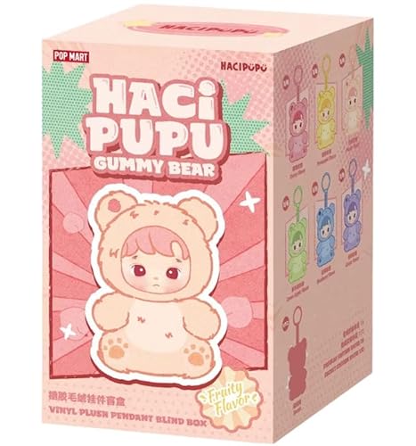 Pop Mart Labubu HACIPUPU Gummy Bear Series Vinyl Plüsch Anhänger Single Blind Box von POP MART