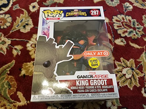 Funko 26845 Marvel-Contest of Champions-King Groot (leuchtet im Dunkeln) Figur, Mehrfarbig von POP