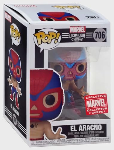 Funko Pop! Marvel Collector Corps Exclusive Lucha Libre #706 Metallic El Aracno w/ Free Acrylic Case von POP