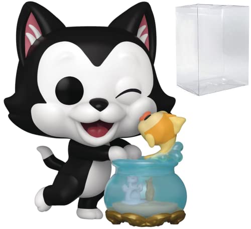 POP Disney: Pinocchio – Figaro, Kissing Cleo Funko Pop! Vinyl-Figur (gebündelt mit kompatibler Pop-Box-Schutzhülle), mehrfarbig, 9,5 cm von POP