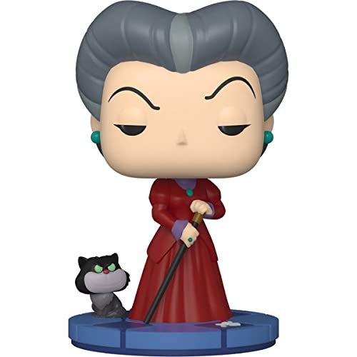 POP Disney: Villains - Lady Tremaine (Wicked Stepmother) Funko Vinyl Figure (Bundled with Compatible Box Protector Case), Mehrfarbig, 9,5 cm von POP