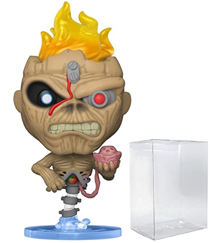 POP Iron [Maiden] Eddie – Seventh Son of Seventh Son Funko Pop! Vinyl-Figur (gebündelt mit kompatibler Pop-Box-Schutzhülle), mehrfarbig, 9,5 cm von POP
