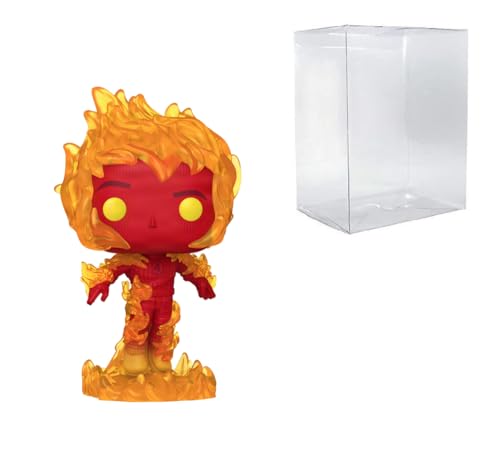 POP! Marvel - The Fantastic Four: First Steps - Human Torch #1517 Bundled with Compatible Box Protector Case von POP