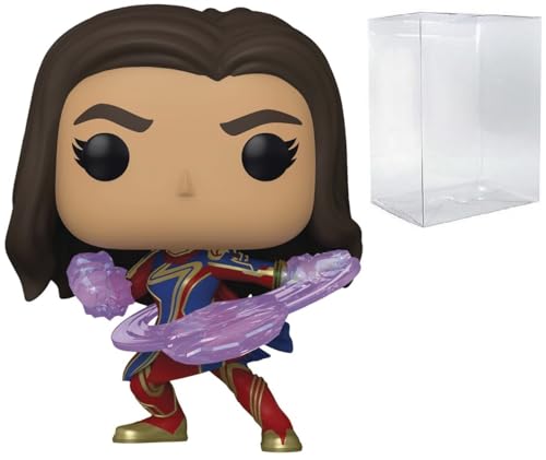 POP Movies: The Marvels - Ms. Marvel (Kamala Khan) Funko Vinyl Figure (Bundled with Compatible Box Protector Case), Multicolored, 3.75 inches von POP